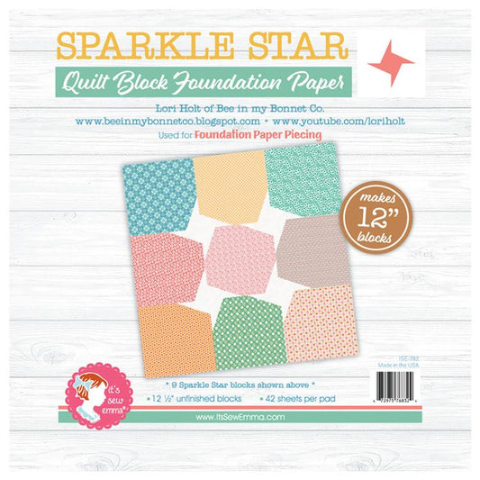 12" Sparkle Star Foundation Ppr ISE 782 Its Sew Emma