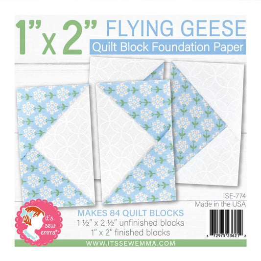 1" x 2" Flying Geese Fndn Paper ISE 774 Its Sew Emma