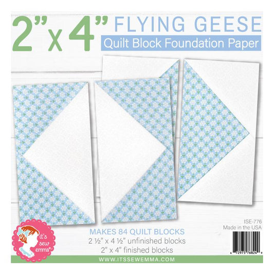 2" x 4" Flying Geese Fndn Paper ISE 776 Its Sew Emma