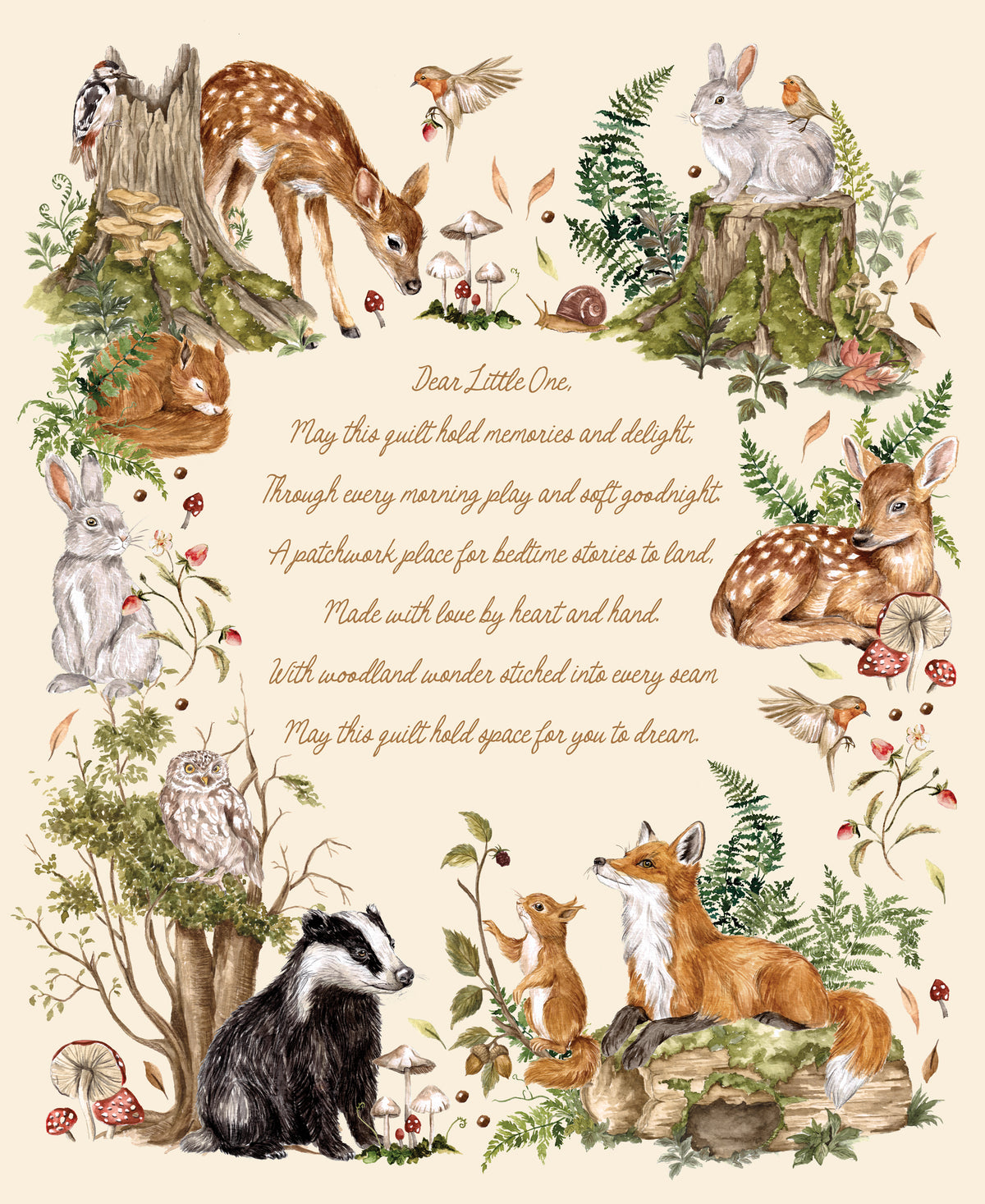 Panel- Fable and Fern Quilt Cloud Panel 40068 11QC Moda