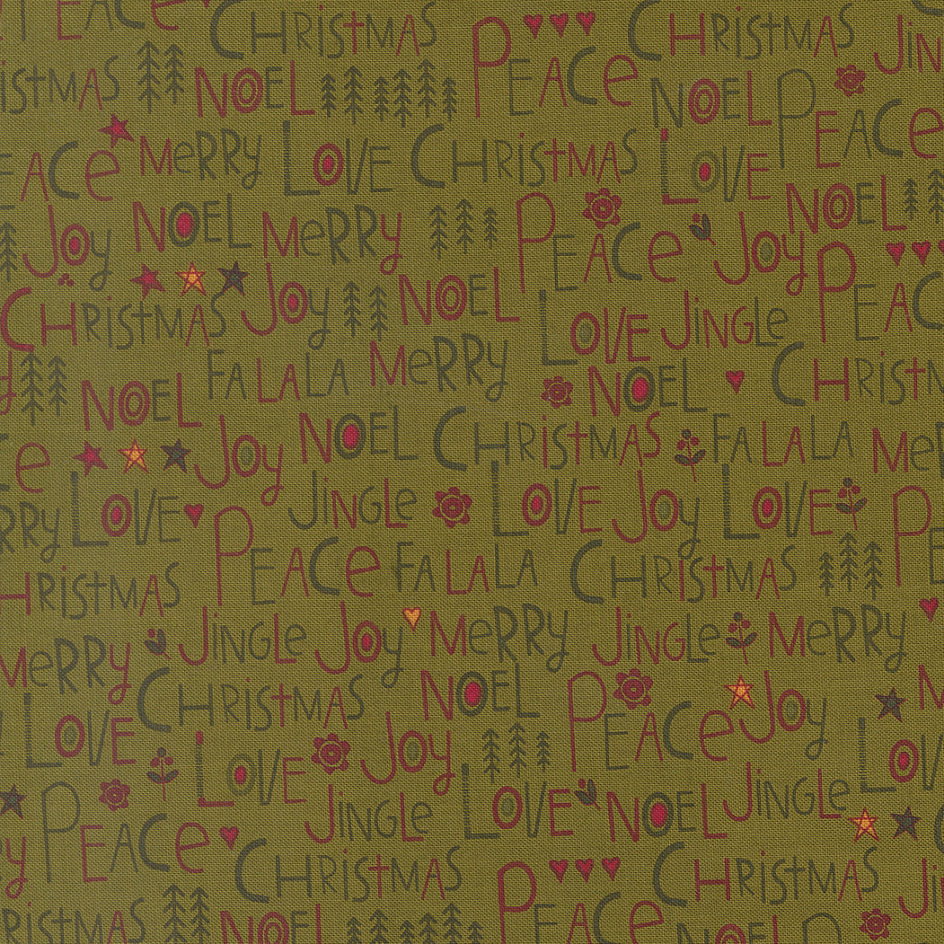 Chilly Peace Love Joy Pine 55710 13 Moda