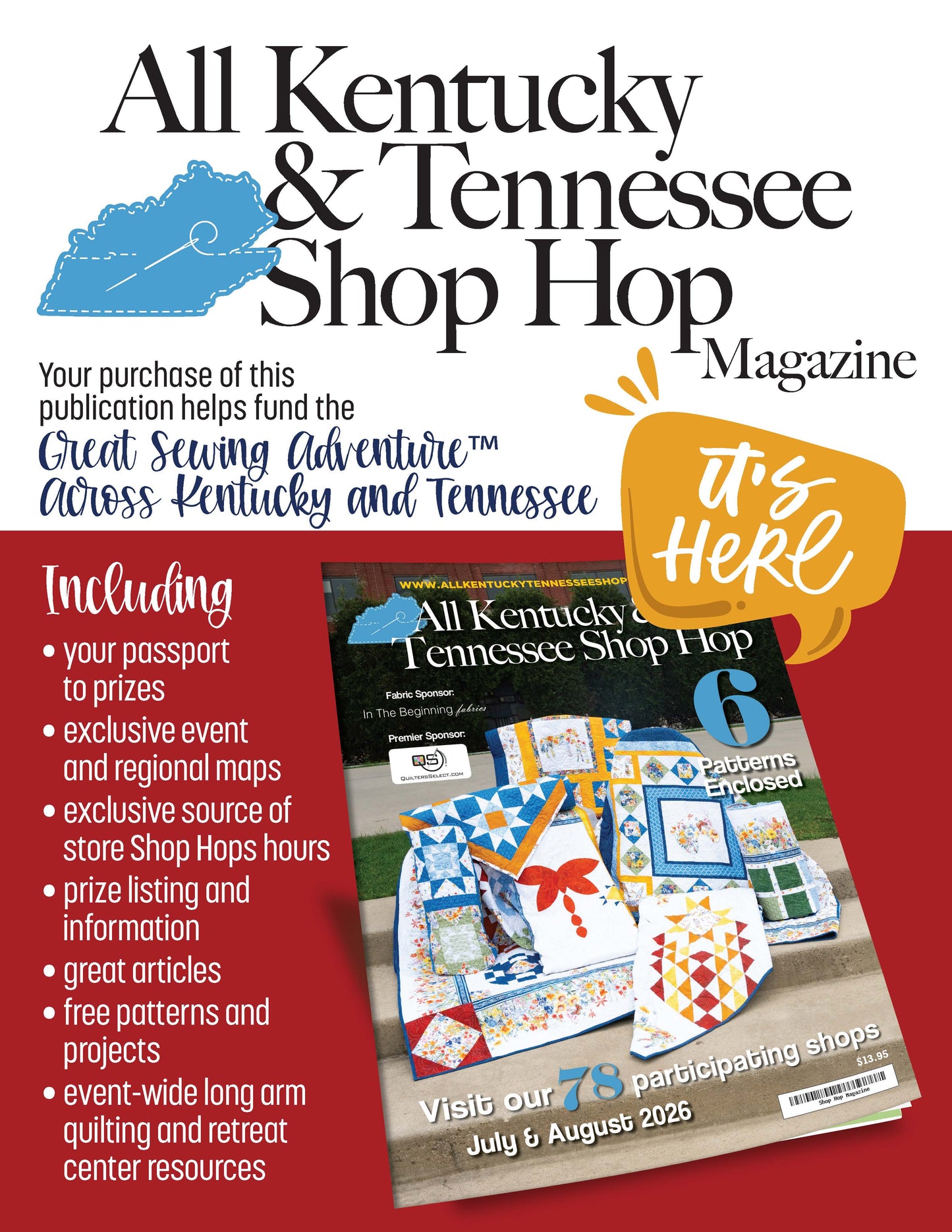 PRESALE- All Kentucky & Tennessee Shop Hop Magazine (2026)