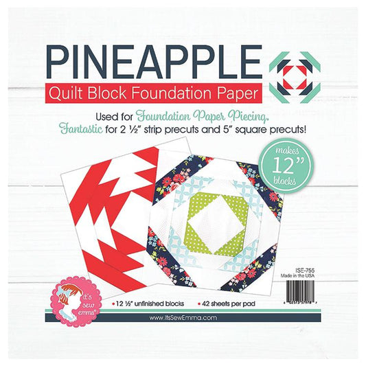 12" Pineapple Foundation Paper ISE 755 Its Sew Emma