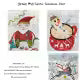 Teeny Tiny Collage Pattern Group #10 Santa Snowman Deer by Laura Heine