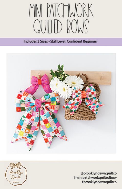 Mini Patchwork Quilted Bows BDQ 101 Brooklyn Dawn