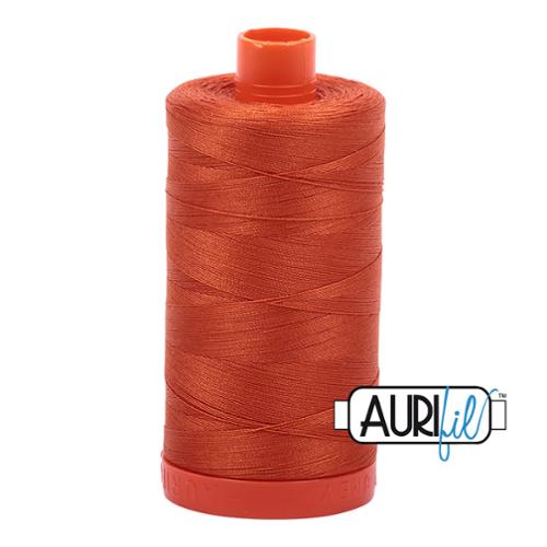 Cotton Mako Thread 50wt 1300m (Color 2240 Rusty Orange)