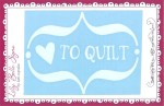 Lilly Belle Love To Quilt Decal