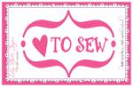 Lilly Belle Love To Sew Decal