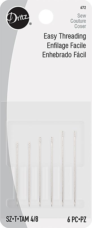 Hand Needles Self Threading 6ct