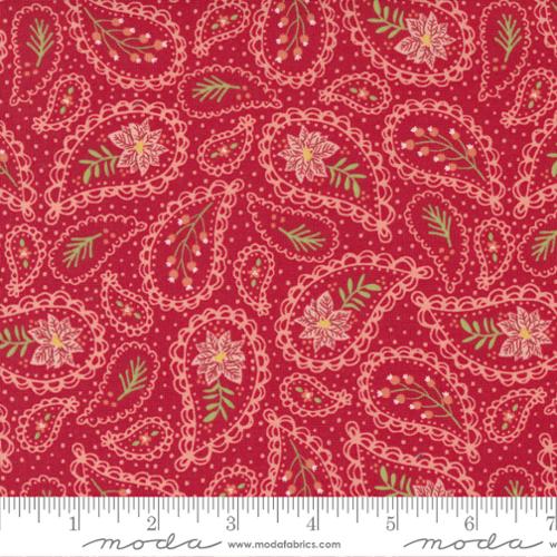 Joyful Joyful Poinsettia Red 20804 22 Moda