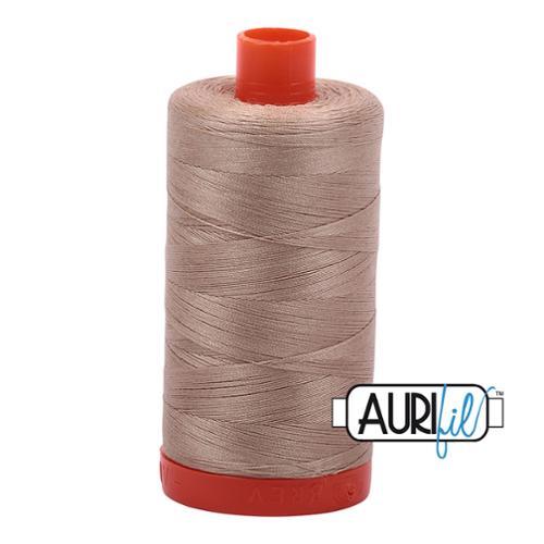 Cotton Mako Thread 50wt 1300m (Color: 2326 Sand)