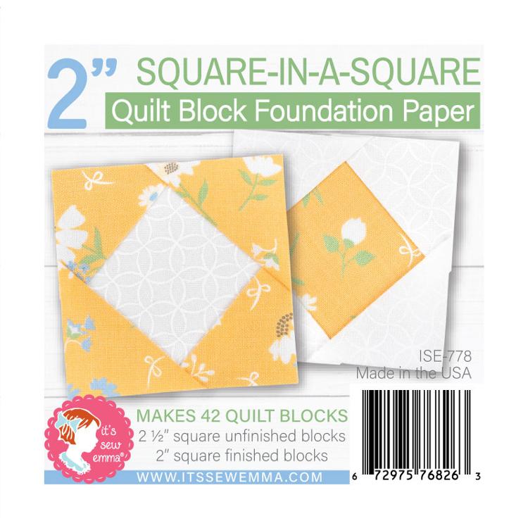 2" Square In Square Fndn Paper ISE 778 Its Sew Emma