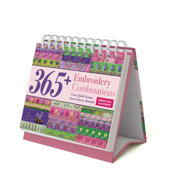 Embroidery Combinations Perpetual Calendar: 365+ Crazy Quilt Seams from Valerie Bothell