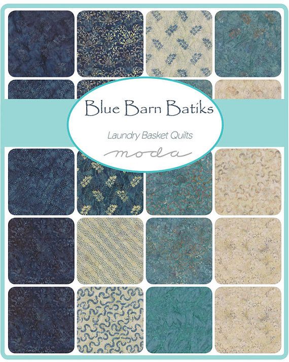 QB- Laundry Basket- Blue Barn Batiks