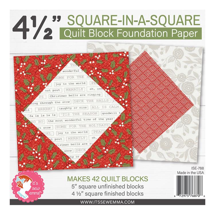 4.5" Square In Square Fndn Papr ISE 788 Its Sew Emma