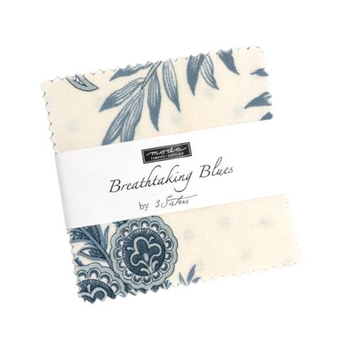 Breathtaking Blues Mini Charm 44400MC Moda Precuts