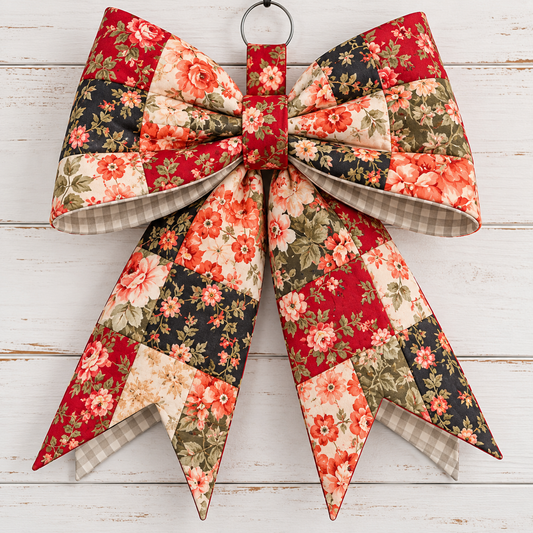 Big Giant Quilted Bow Kit – Vintage Rose (Hybrid Style)