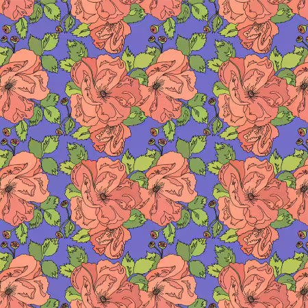 Periwinkle Petal and Pollen (54892-7)