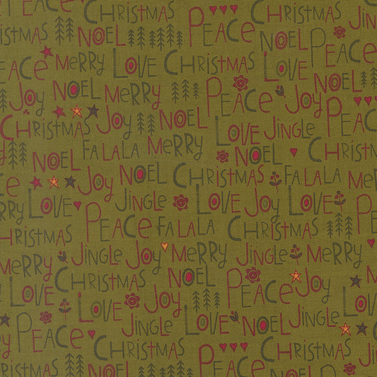 Chilly Peace Love Joy Pine 55710 13 Moda