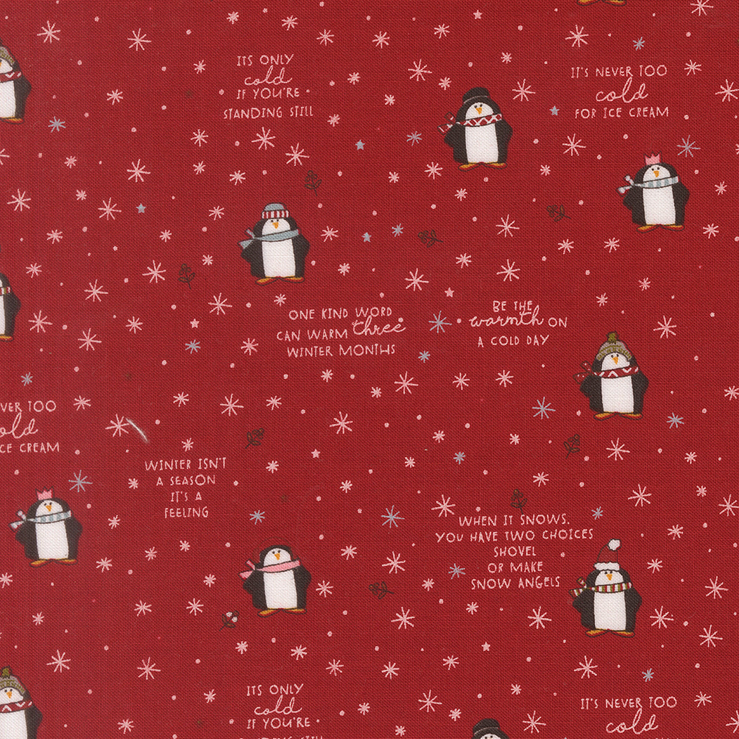 Chilly Mr Penguin Red 55711 12 Moda