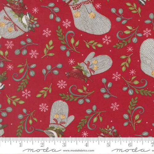 When Snow Falls Berry Red 56171 14