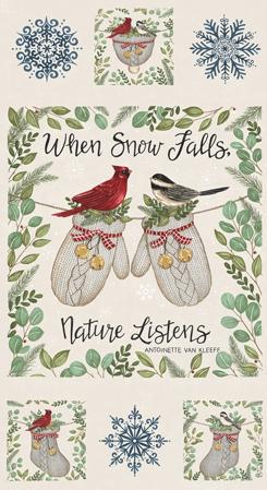 Panel- When Snow Falls Pan Snowy White 56178 11 Moda