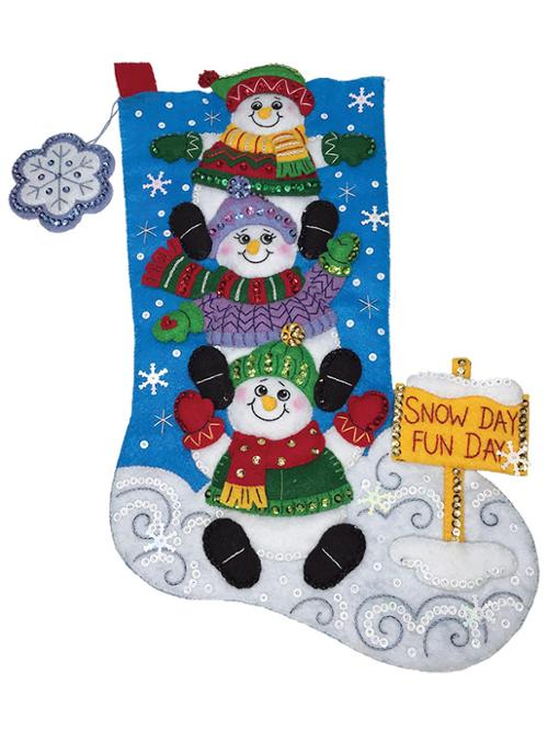 Bucilla Snow Much Fun Applique Kit