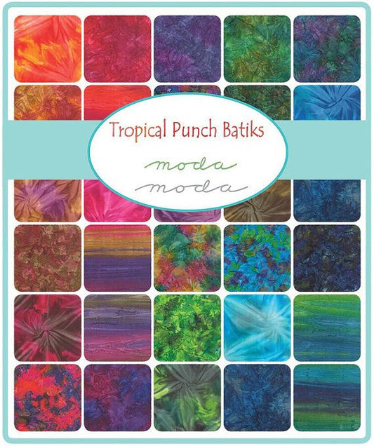 QB-Moda Fabrics- Tropical Punch Batiks