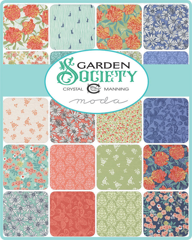 QB- Crystal Manning- Garden Society (Includes Large Rayon Pieces)