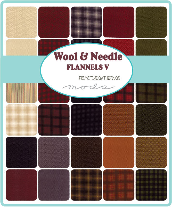 QB- Primitive Gatherings- Wool & Needle Flannels V