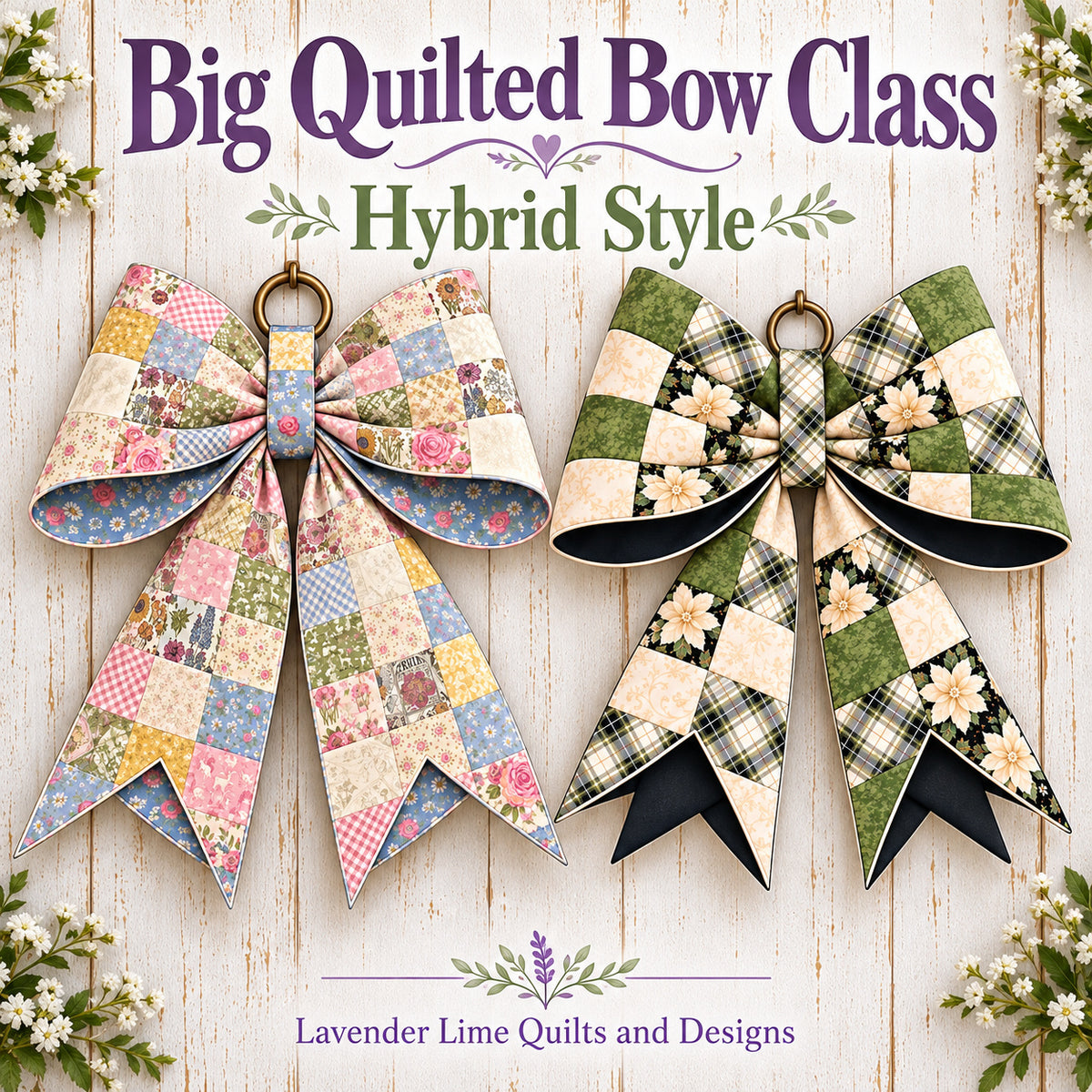 CLASS- Big Quilted Bow Class - 11/2/2026 (Hybrid Style)