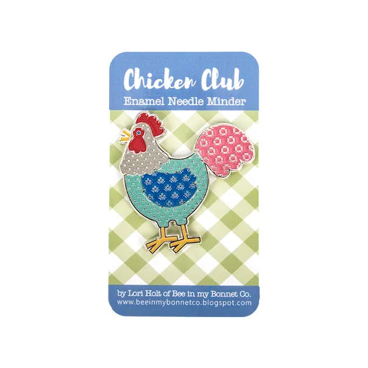 Chicken Club Enamel Needle Minder Lori Holt of Bee in my Bonnet Co. for It's Sew Emma #ISE-834