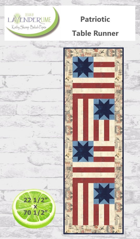 Patriotic Table Runner PDF Pattern