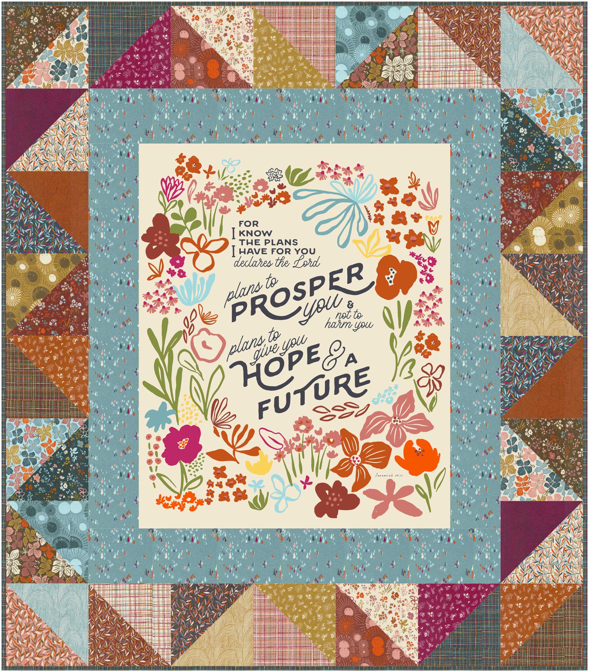 BK- Easy Panel (PATTERN ONLY) – Lavender Lime Quilts
