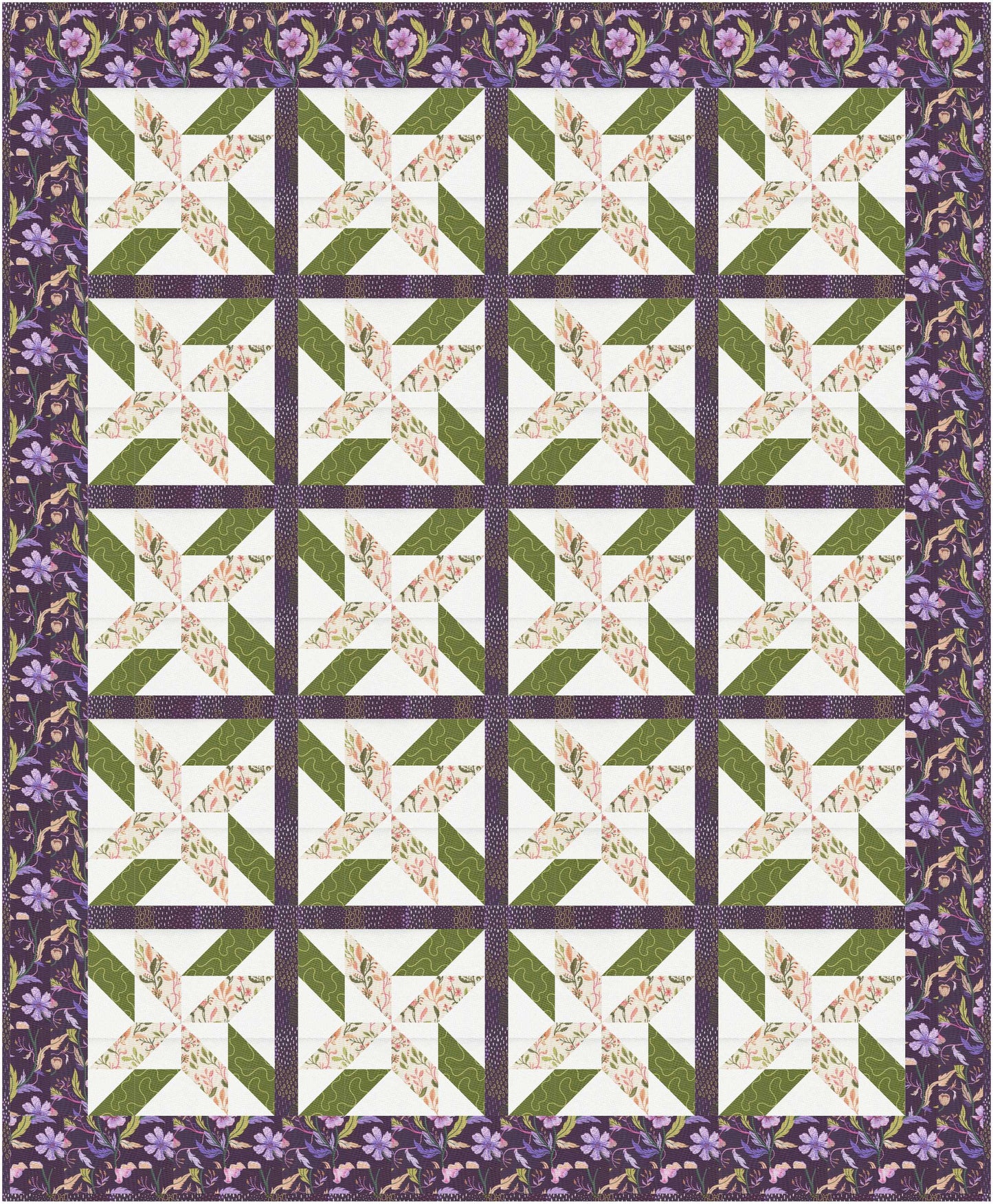 KIT- Five Fabric Favorites Quilt 1 Kit