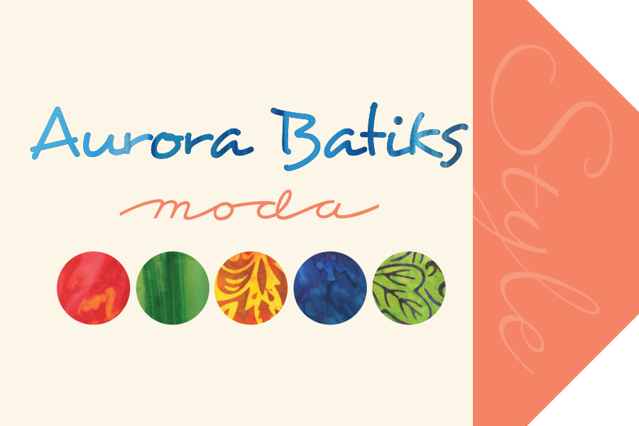 QB- Moda Fabris- Aurora Batiks – Lavender Lime Quilts