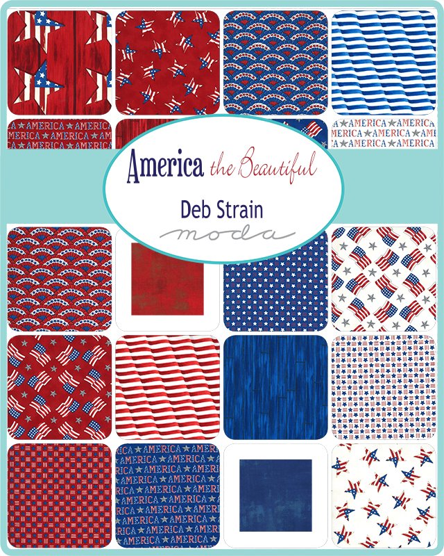 CP- Deb Strain- America Beautiful Charm Pack
