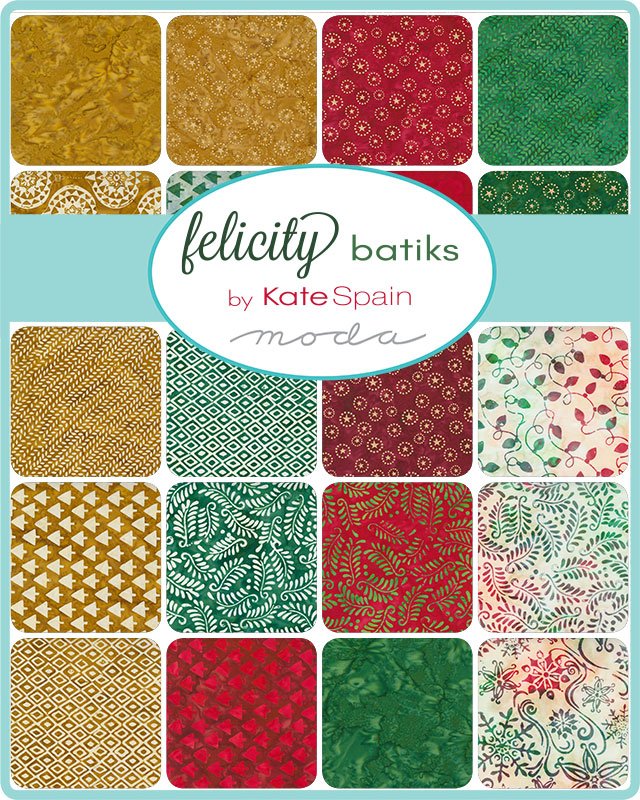 CP- Kate Spain- Felicity Batiks Charm Pack