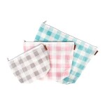 Gingham Mesh Project Bag Set 3pc