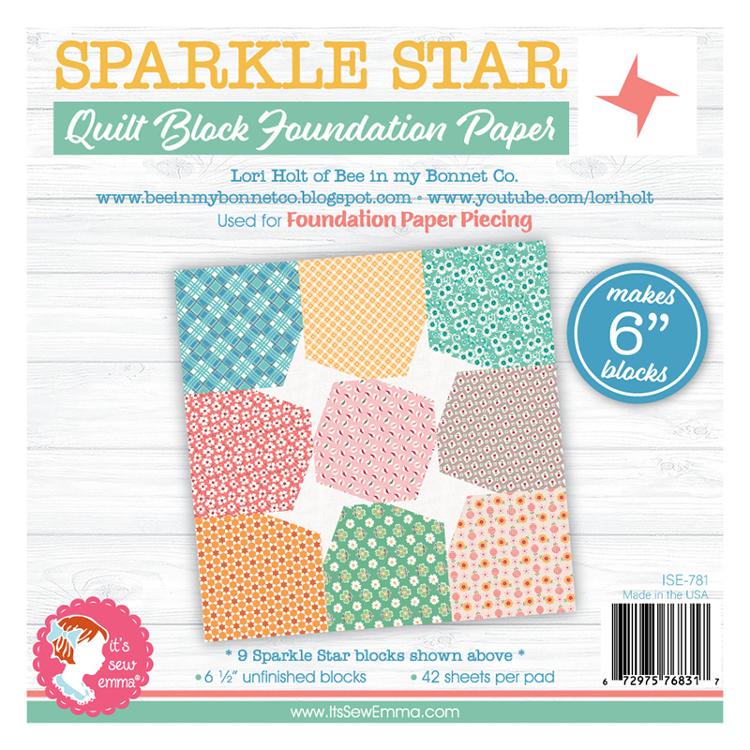 6" Sparkle Star Foundation Papr ISE 781 Its Sew Emma