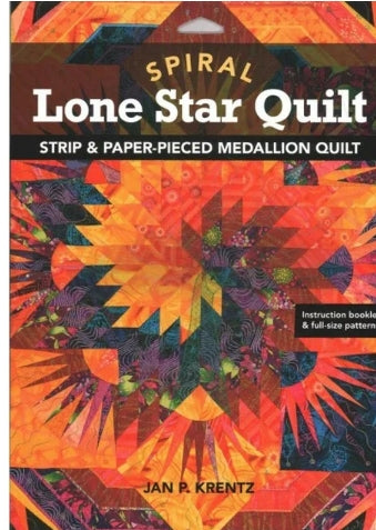 BK-Jan P. Krentz-Spiral Lone Star Quilt Strip & Paper-Pieced Medallion Quilt
