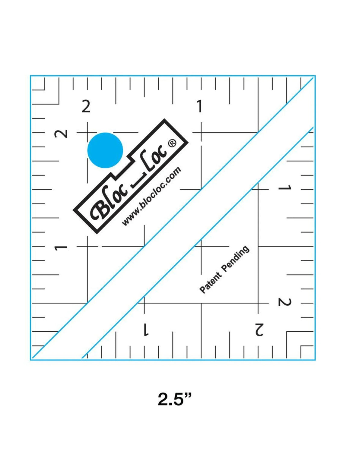 Loc Block Ruler Bloc Loc Ruler – Lavender Lime Quilts