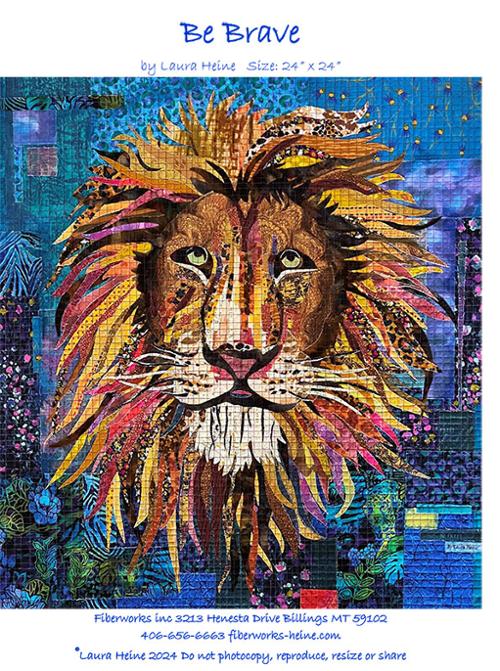 Be Brave Collage Pattern by Laura Heine