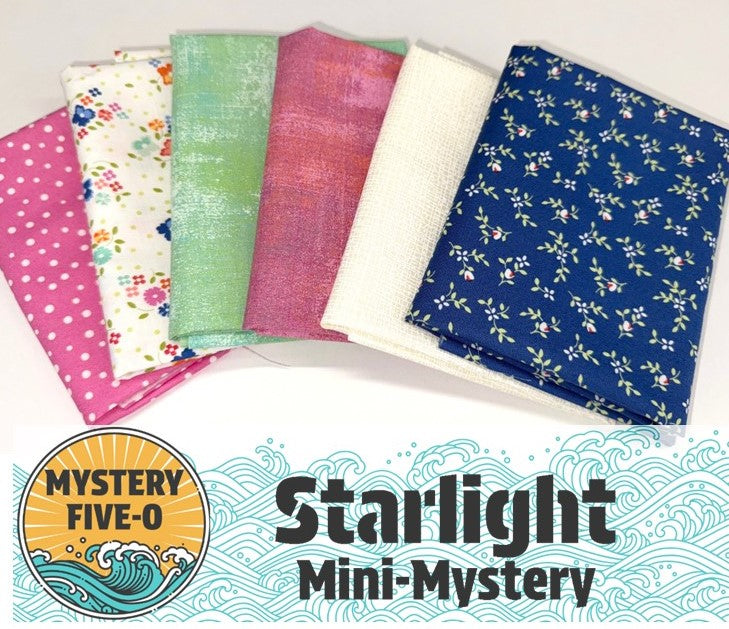 Mystery Five-0 Lavender Lime Quilts and Design's Starlight (6) Fat Quarter Bundle #11