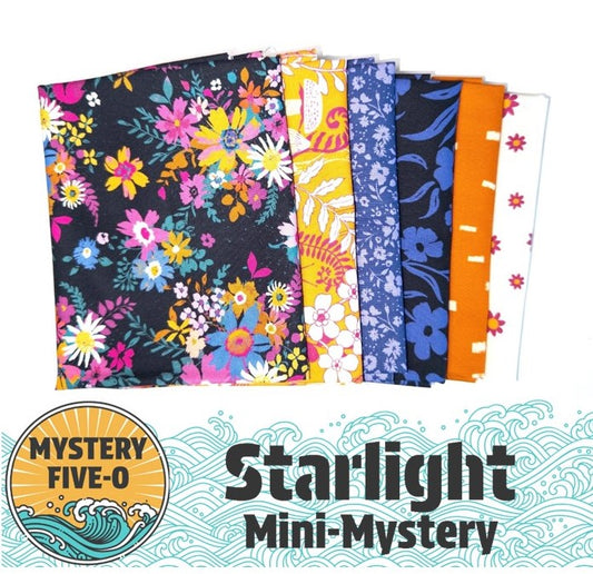 Mystery Five-0 Lavender Lime Quilts and Design's Starlight (6) Fat Quarter Bundle #1