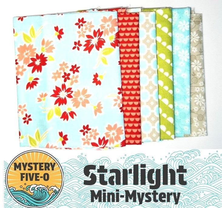 Mystery Five-0 Lavender Lime Quilts and Design's Starlight (6) Fat Quarter Bundle #5