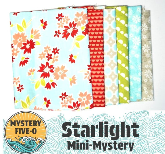 Mystery Five-0 Lavender Lime Quilts and Design's Starlight (6) Fat Quarter Bundle #5