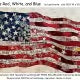 The Red White and Blue Flag Collage Pattern by Laura Heine