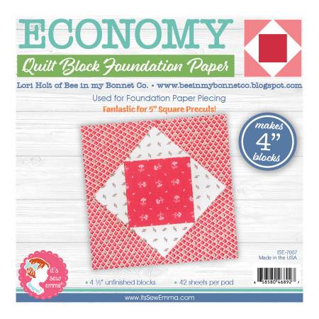 4in Economy Quilt Block Foundation Papers