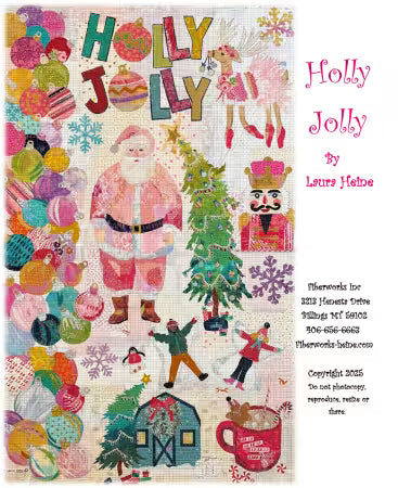 Holly Jolly Collage Pattern by Laura Heine